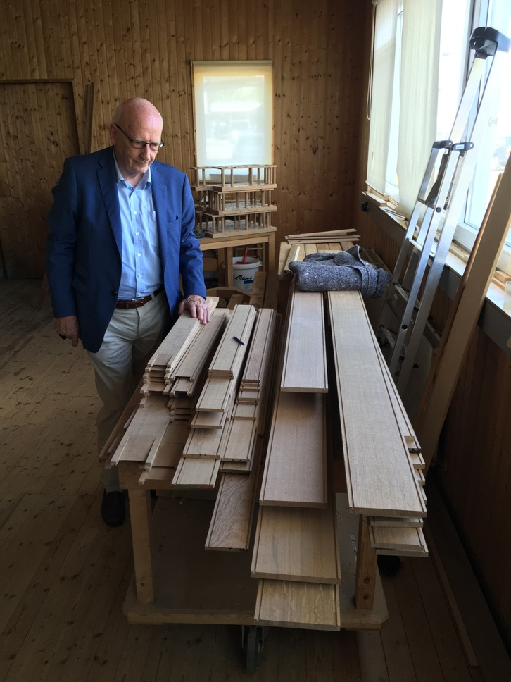 Het materiaal voor de Bourdon 16 ligt klaar